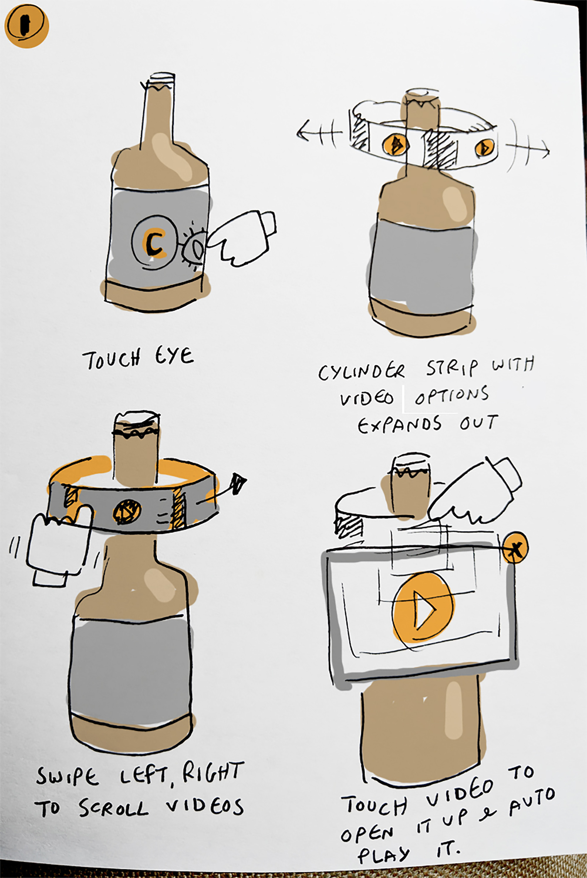 Bottle AR tracking label