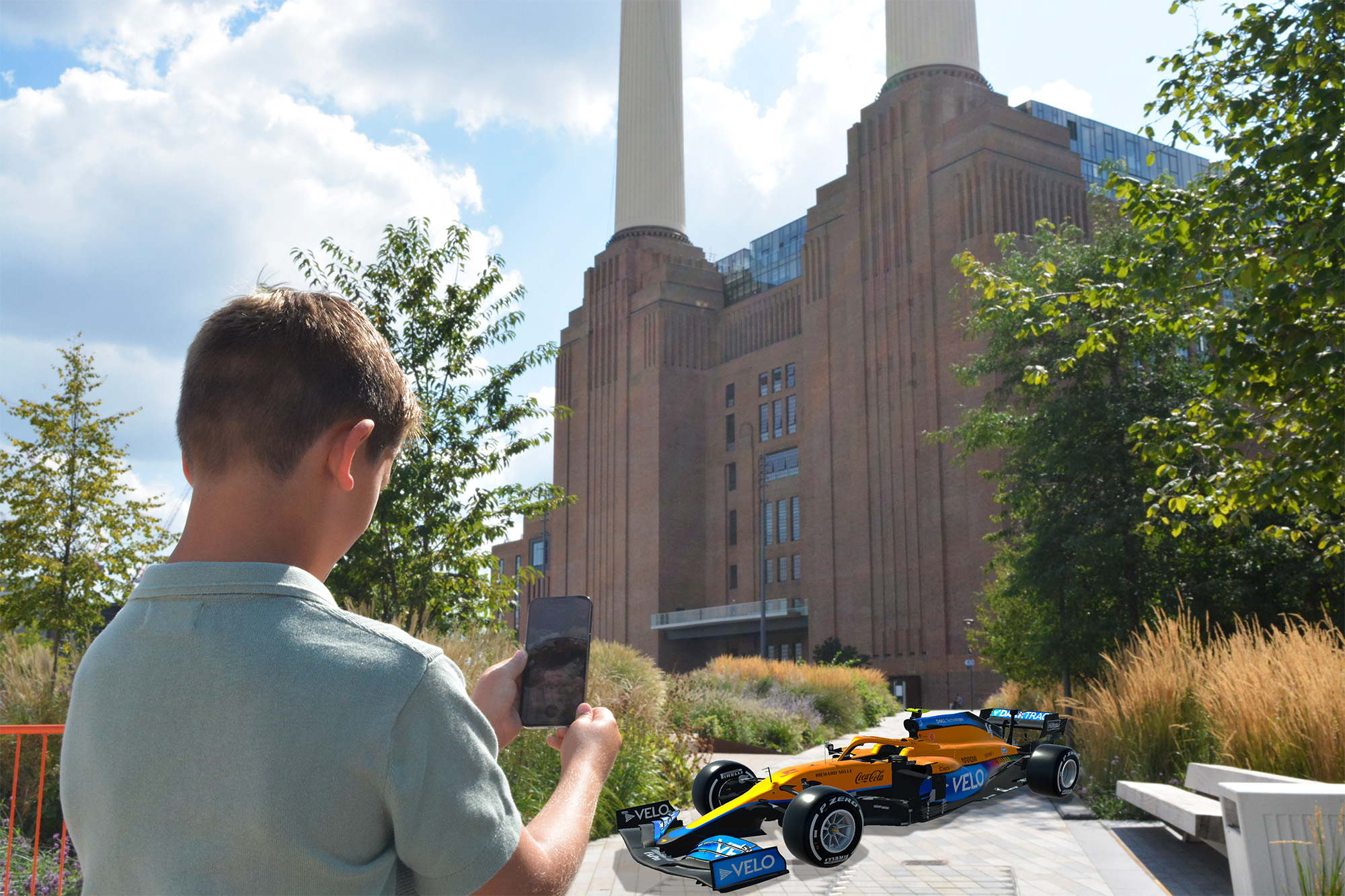 McLaren F1 AR App in use overlay example
